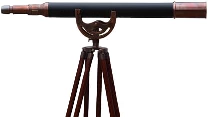 Floor Standing Antique Bronze Anchormaster Galileo Nautical Telescope 51 Inch
