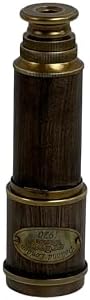 RS INTERNATIONAL 42 cm Antique Brass Folding Telescope Nautical Spyglass for Travel Dcor