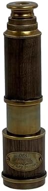 RS INTERNATIONAL 42 cm Antique Brass Folding Telescope Nautical Spyglass for Travel Dcor