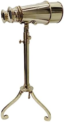 Brass Binocular Nautical Spyglass Decorative Telescope