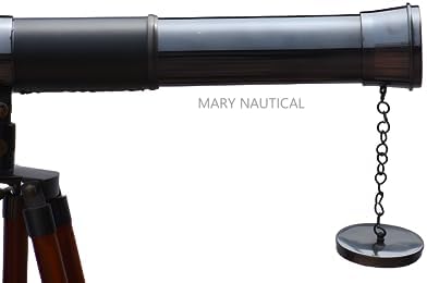 Mary Nautical Brass Telescope with DF Lens and Adjustable Tripod Stand