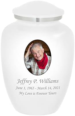 Homage Medium Custom Photo Cremation Urn - 80 Cubic Inch Capacity