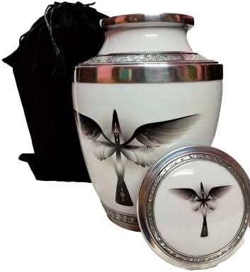 Elegant Metal Cremation Urn for Human Ashes