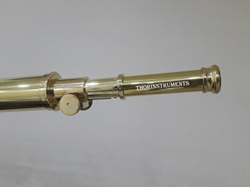 Thor Brass Harbormaster Nautical Telescope with Brown Tripod