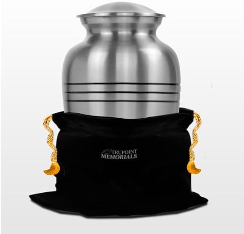 Trupoint Memorials Pewter Cremation Urn for Adult Ashes