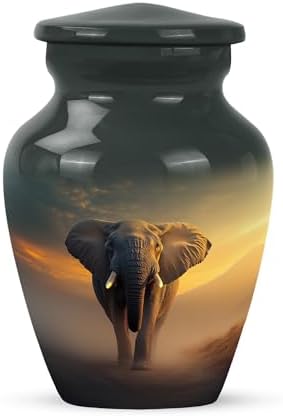 Elephant 3-Inch Cremation Urn for Ashes - Small Keepsake Urn for Men and Women