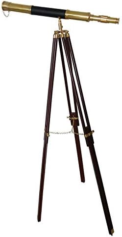 Vintage Griffith Harbor Master Telescope with Adjustable Wooden Tripod