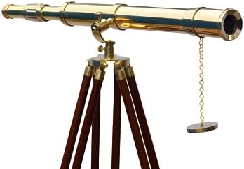 Mary Nautical Floor Standing Brass Griffith Telescope