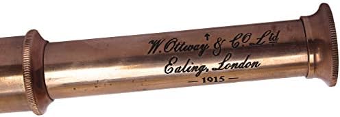 Nautical Sailor Boat Copper Telescope Collapsible Royal Navy Spyglass 1915