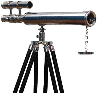 Nautical Brass Griffith Astro Telescope with Wooden Tripod