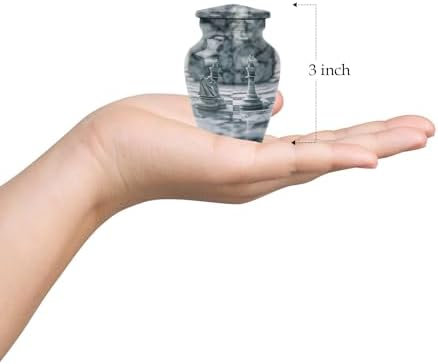 Elegant Set of 4 Decorative Urns for Human Ashes