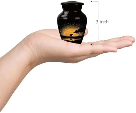 Set of 4 Mini Cremation Urns for Human Ashes 3 Inch
