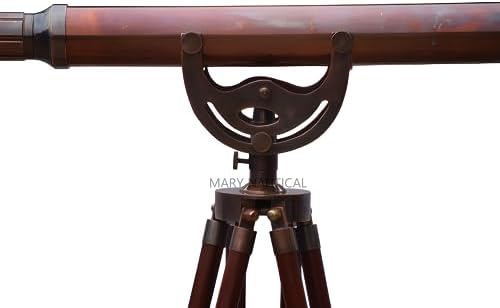 Floor Standing Antique Bronze Anchormaster Galileo Nautical Telescope 50