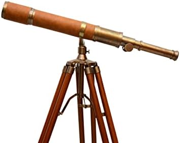 Nautical Article Vintage Marine Telescope with Moon Arc