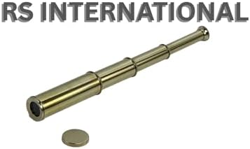 39 cm Antique Brass Folding Telescope for Home Dcor