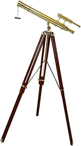 Royal Vintage Nautical Floor Standing Brass Telescope
