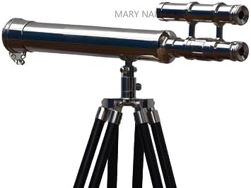 Nautical Brass Griffith Astro Telescope with Wooden Tripod