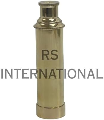 25 Inch Antique Brass Folding Telescope for Decor and Travel