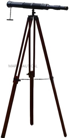 Mary Nautical Brass Telescope with DF Lens and Adjustable Tripod Stand