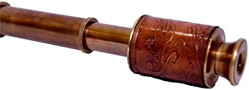Antique Brass Royal Look 15X Magnification Telescope