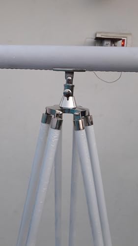 FOR MY SON 27 Brass Telescope with White Wooden Tripod Stand