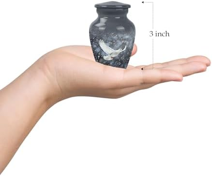 Dove in Heavy Rain Set of 4 Cremation Urns