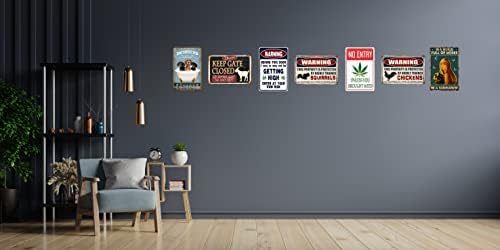 Funny Chickens Decor Vintage Metal Tin Sign 8x12 Inch