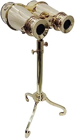 Brass Binocular Nautical Spyglass Decorative Telescope