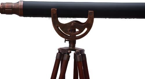 Floor Standing Antique Bronze Anchormaster Galileo Nautical Telescope 51 Inch