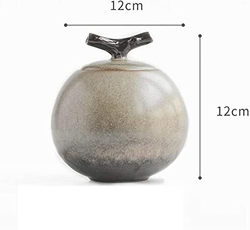 Mini Decorative Urn for Human or Pet Ashes Yellow Ceramic