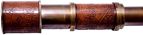 Antique Brass Royal Look 15X Magnification Telescope