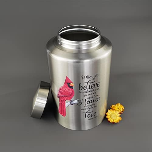 Sturdy 220 lbs Cremation Urn with Velvet Bag