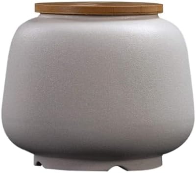 White Ceramic Decorative Urn for Pet Ashes