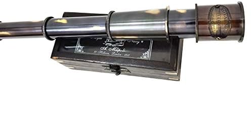 Handmade Royal Navy Spyglass 20x Magnification Telescope