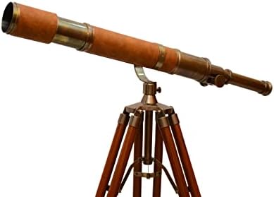 Nautical Article Vintage Marine Telescope with Moon Arc