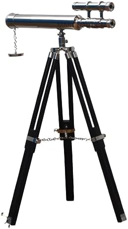 Nautical Brass Griffith Astro Telescope with Wooden Tripod