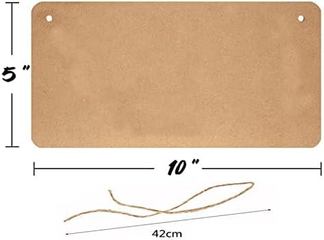 Contemporary Plastic Decorative Hanging Door Sign 10x5 Inch