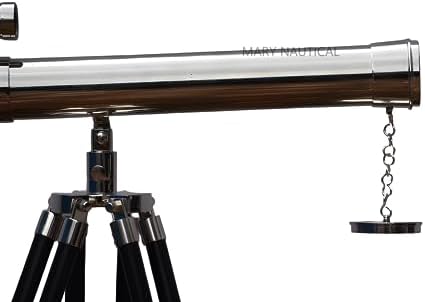 Nautical Brass Griffith Astro Telescope with Wooden Tripod