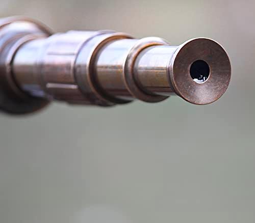 Vintage Brass Telescope with Wooden Tripod