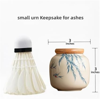 6 Piece Small Urn Set for Ashes Funeral Memorial Urns