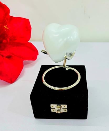White Heart Shaped Keepsake Urn for Human Ashes