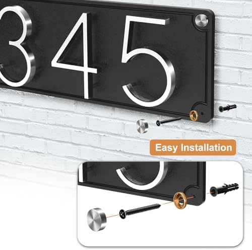 Custom House Number Sign for Outdoor Use