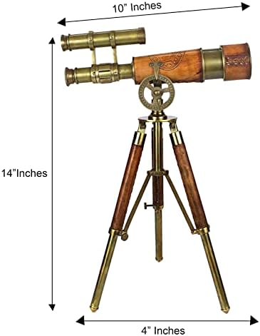 Brass Orange Antique Finish Telescope Stand