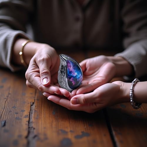 Teardrop Cremation Urn Set of 5 with Blue Purple Decorative Urns