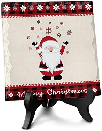 Wooden Stand Christmas Desk Plaque Decoration