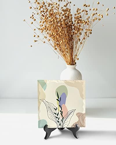 Modern Boho Desk Decor with Floral Design