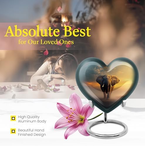 8-Inch Decorative Cremation Urn for Human Ashes