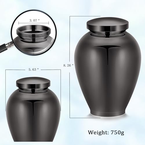 Constantlife Cremation Urn Stainless Steel Memorial Decorative Urn for Human or Pet Ashes