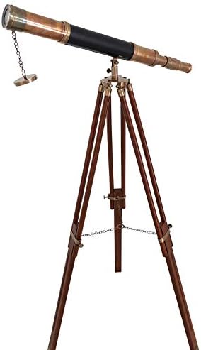 Vintage Sailor Boat Telescope Wooden Stand