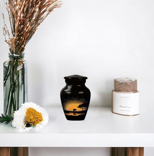 Set of 4 Mini Cremation Urns for Human Ashes 3 Inch